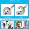 Basin Wrench,Adjustable Tap Spanner | Heavy-Duty Adjustable Wrench Tool for