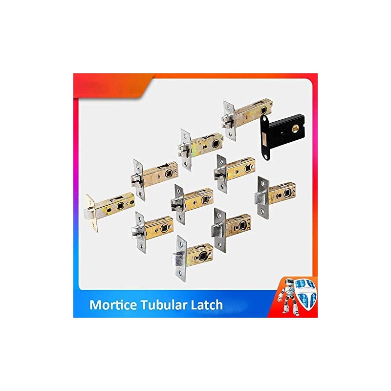 Boxonly 40mm Forked Tubular Mortice Latch Stainless Steel Door Latch