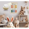 foedor Big Sister Little Brother Poster Hanger Frame,Toddler Kids playroom