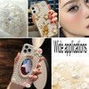 Half Pearl Beads 115pcs 3 Sizes Half Flatback Round Pearl