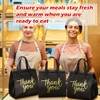 Aliceset 80 Pcs Thank You Insulated Bags for Food Delivery