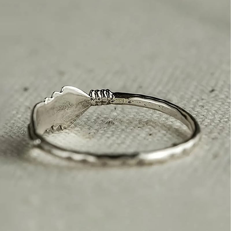 Retro Vintage Oxidized Leaf Braided Twisted Wrap Thumb Ring，Vintage vintage