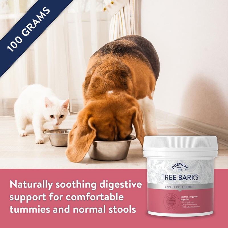 Dorwest Tree Barks Powder for Dogs and Cats, 100g, Slippery