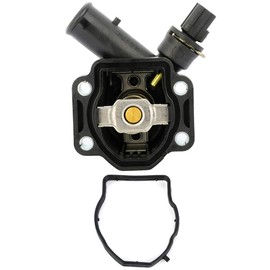 LUJUNTEC Coolant Thermostat Fit for Volvo V70 2008-2010,for Volvo XC60 2010-2014,for Volvo XC70 2008-2015,for Volvo XC90 2007-2014 Engine Water Inlet(Replaces LR006071)
