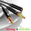 Warmstor 2-Pack Headphone Splitter for Computer 3.5mm Female to 2