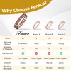 Feraco Copper Bracelet for Men 4 Kinds Magnetic Bracelets Elegant