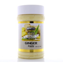 Hemani Fresh Ginger Paste (26.5 OZ/750g) - 100% Pure, No Preservatives or Additives - Essential for Cooking, Baking, Grilling, Marinades & Authentic Asian/Indian Recipes