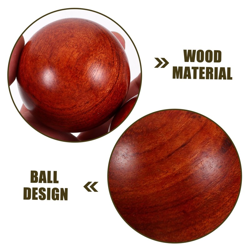 Healeved 5cm Wooden Pilates Ball Set Fitness Ball Muscle Stretching