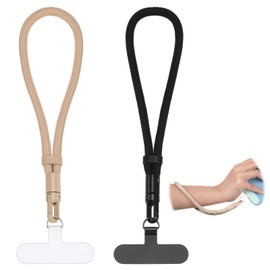 Phone Wrist Strap 2 Set Universal Adjustable Hand Wrist Strap Lanyards with Metal Tether Tabs Multifunctional Patch Lanyard for Smartphones Hand Cell Phone Lanyard for Women and Men
