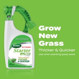 Scotts Scotts Turf Builder Starter Food for New Grass Ready-Spray, Use on Newly Seeded Lawns or After Installing Sod, For All Grass Types, 600 sq. ft., 32 oz.
