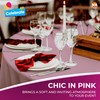 3pk Pink Round Table Cloth Disposable | 140cm Party Round