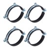 uxcell 4 Pcs Split Ring Pipe Hanger, 110mm/4.33inch Adjustable Pipe