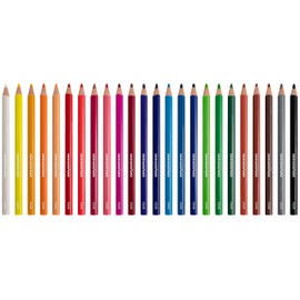 Eberhard Faber Colori 511425 Colouring Pencils Set, 24 Jumbo Colouring Pencils in Ergonomic Triangular Shape