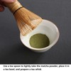 Batidor de bambú, práctico batidor de matcha amarillo pálido natural
