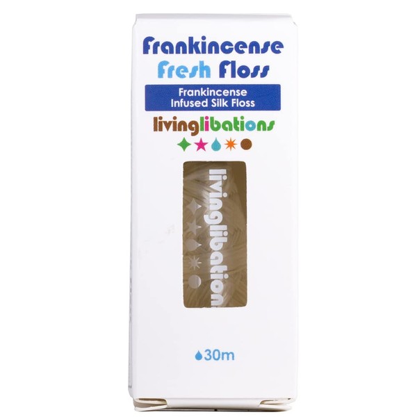 Living Libations - Organic Frankincense Fresh Dental Floss | Natural, Wildcrafted, Vegan Clean Beauty