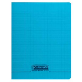 Clairefontaine Calligraphe 18242C Exercise Book 17 x 22 cm 70 Sheets French Ruling 90 g Blue Pack of 1