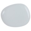 Hakusan Pottery Plate, M, White, Approx. 7.1 x 6.1 inches