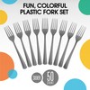 Exquisite Silver Plastic Forks 50 Pieces Silver Forks Disposable Utensils