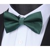 HISDERN Bow Tie Men's Already Tied Adjustable Bow Plain Paisley