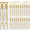 120 Pcs Wedding Bubble Bulk,Gold Heart Bubble Wand Party Favors