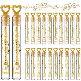 120 Pcs Wedding Bubble Bulk,Gold Heart Bubble Wand Party Favors for Guests Send Off Wedding Anniversaries Valentine Celebration