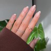 Pink French Press on Nails Almond, KXAMELIE Nude Medium Nails