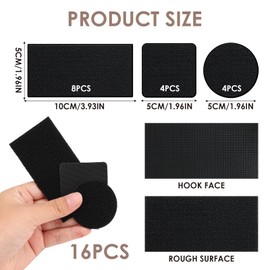 Rug to Carpet Gripper 16pairs Rug Grippers From Rug to Carpet Stop Rug Slipping Washable Reusable Carpet Non Slip Sticky Grips for Carpeted Floor Stair Sofa Cushion Car Boot Liners