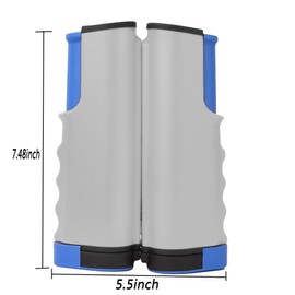 Fayvosiue Retractable Ping Pong Net, Portable Table Tennis Net Perfect Baseball Net for Any Table… (Blue Grey)