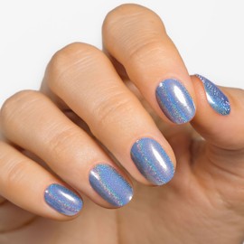 MOYOU LONDON Dreamland Semi-Cured UV Gel Strips - Pack of 20 - Gel Nail Foils UV Hardening for Manicure in Salon Quality - Set with Nail File & Wooden Cuticle Sticks