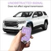 QBUC for GMC Key Fob Cover with Keychain Chrome Trim