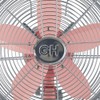 Good Housekeeping 92606 All-Metal 12" Retro Desk Office Table Fan