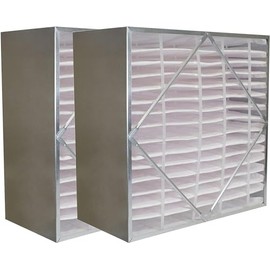 Filterbuy 20x20x6 Air Filter No Header (2-Pack), Rigid Cell Box Filters HVAC (Actual Size: 19.38 x 19.38 x 5.75)