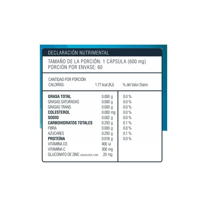 Vitamina Zinc Cápsulas Energeios Suplemento Pack Sabor