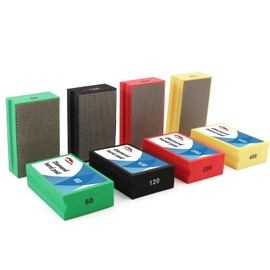 HOMESOM 4PCS Diamond Hand Polishing Pads Electroplated Diamond Tools Pad For Granite MarbIe Stone Glass