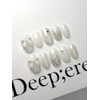 White wedding nail handmade nail tip - Short nose pin