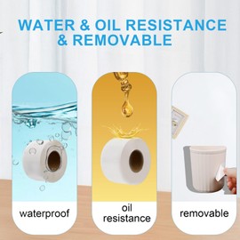 1200 Removable Freezer Labels 1x2 Inch Waterproof, Oil & Tear Resistant Blank Food Labels, Easy Peel No Residue Perfect for Refrigerator, Jars & Pantry Storage