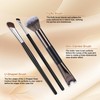 BOXOB 3pcs Sculpting Dual-End Nose Brush, Black U-Shaped 2-in-1 Noses