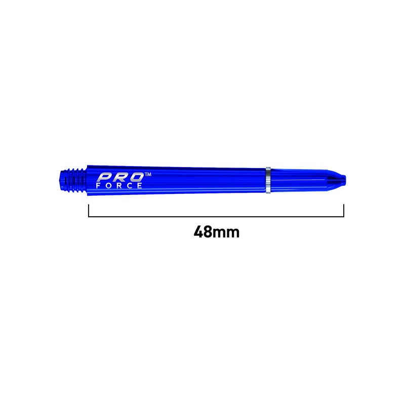 WINMAU Pro-Force Blue Medium Nylon Ring Grip Dart Stems -