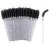 SHUBEIEUMI 50 Pcs Disposable Eyelash Brushes, Disposable Mascara Wands, Eyelash