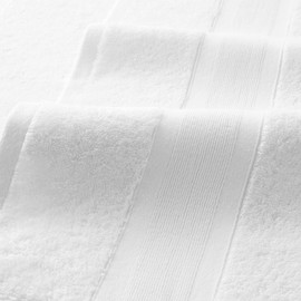 Aston & Arden Solid Turkish Washcloths - Set of 8 - Extra Soft & Plush with Finest Long-Staple Aegean Cotton, 600 GSM, Luxury Towel for Spa, Hotel, and Bathroom, 13 x 13, Pearl White