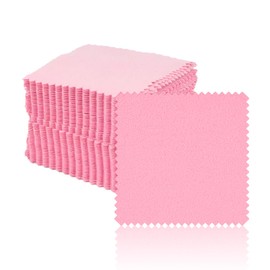 30 pieces of jewelry cleaning cloth, silver jewelry cleaning cloth, silver jewelry polishing cloth, jewelry cleaning jewelry cloth, jewelry gold and silver jewelry cleaning cloth (8 * 8cm, pink)
