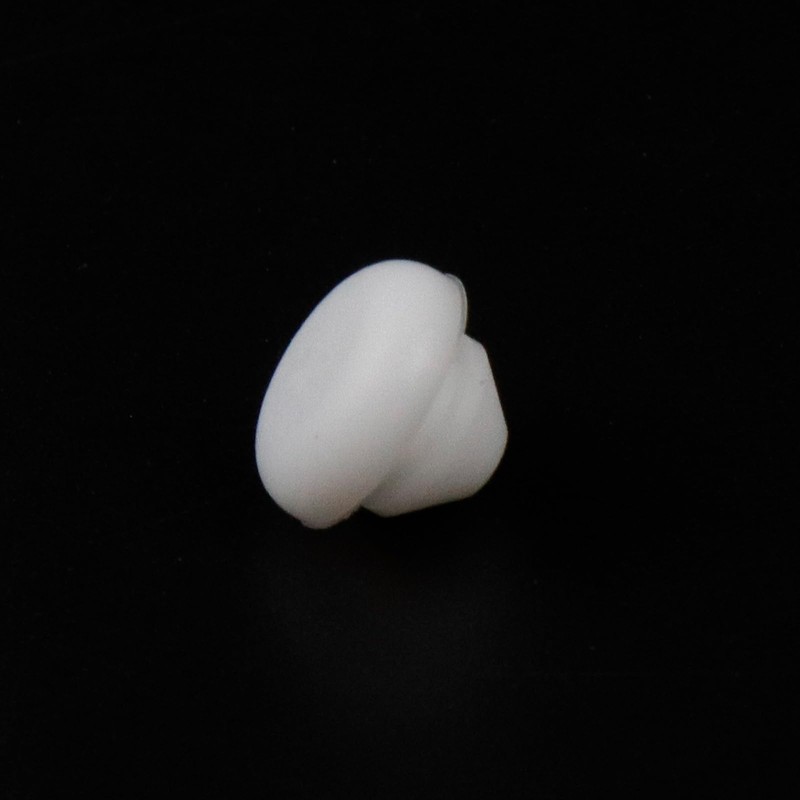Tighall 100pcs White Plastic Hole Plugs 6mm Round Button Plugs