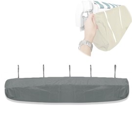 Awning Protective Cover - Rain Canopy Storage Bag 420D Outdoor Shade Umbrellas Accessories Fit 13 x 10 ft Retractable Awning (Grey)