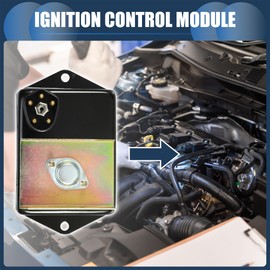 INFINAUTO Ignition Control Module, Inner Ignition Module Control Unit No.1230938 for Dodge B Van 1972-1978 for Dodge CB300 1974-1978 ABS Black, 1 Pc
