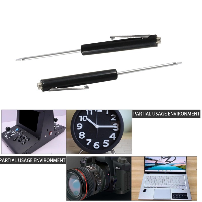 LVOUP Mini Pocket Screwdriver Black Portable Screwdriver Slotted Screw Driver