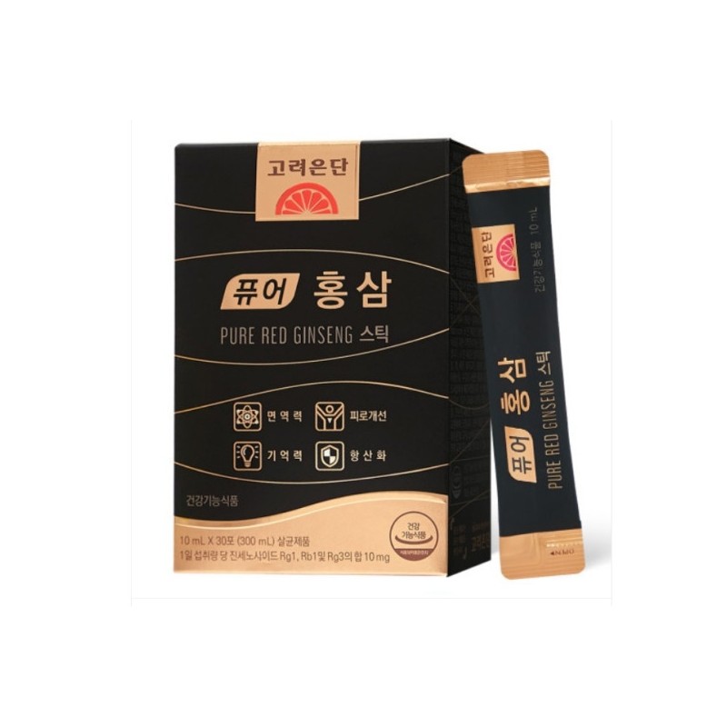 Goryeo Eundan Pure Red Ginseng Stick 30 Packs 1 Box