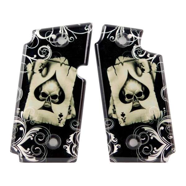Custom Acrylic SPD Grips Compatible/Replacement for Sig Sauer P238 Grips Ace Death Card