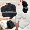 2C Home Large Black Knot Pillow | 13" Knotted Pillow