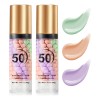 2 Unidades De Primer Corretor De Cor Spf50, Base De