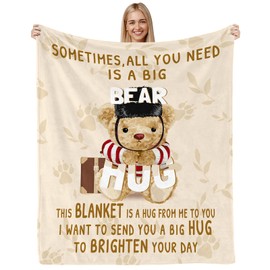 CAPRIFIC Get Well Soon Gifts for Women, Thinking of You Gift, Feel Better Gifts, Cheer Up Gifts, Healing Hug Blanket for Women & Men, Inspirational Gifts Blanket 150x130cm, Gift for Friends, Sisters